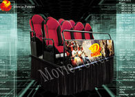 電気映画館装置 5D の映画館の黄色の赤のガラス繊維
