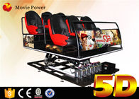 テーマ パーク装置 5d の映画館の動きの座席 6Dof 5D 映画館のシミュレーターのゲーム・マシン 5D の映画館