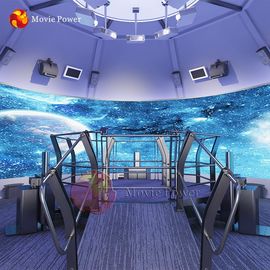 部屋のサイズ360程度スクリーンの回転プラットホーム軌道映画館4D 5Dの劇場