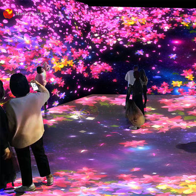 子供の催し物の相互レーザー光線写真表示壁の投射のゲーム