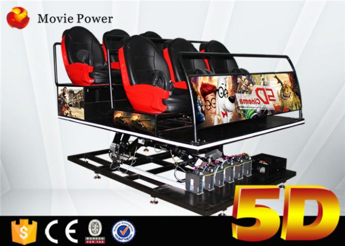 動きのプラットホーム 4d の動きの座席 5d 映画館システム映画装置が付いている油圧 5d 映画館 0