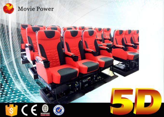 4d動きの椅子が付いている油圧および電気システム5D映画館の劇場の刺激物 0