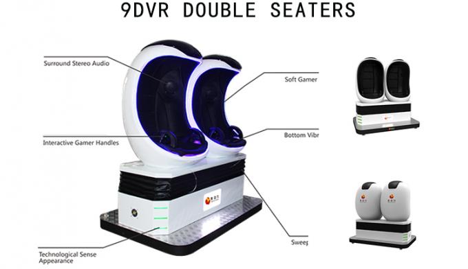 遊園地のバーチャル リアリティ9D VRの映画館360の程度9Dの映画館のシミュレーター 0
