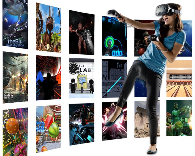 80の相互ゲームが付いている商業9D VRの映画館VR HTCのプラットホーム 0