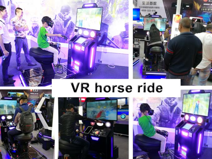 Carzyの乗馬VRのゲーム9Dのバーチャル リアリティのテーマ パークVRの馬のシミュレーターの乗車 0
