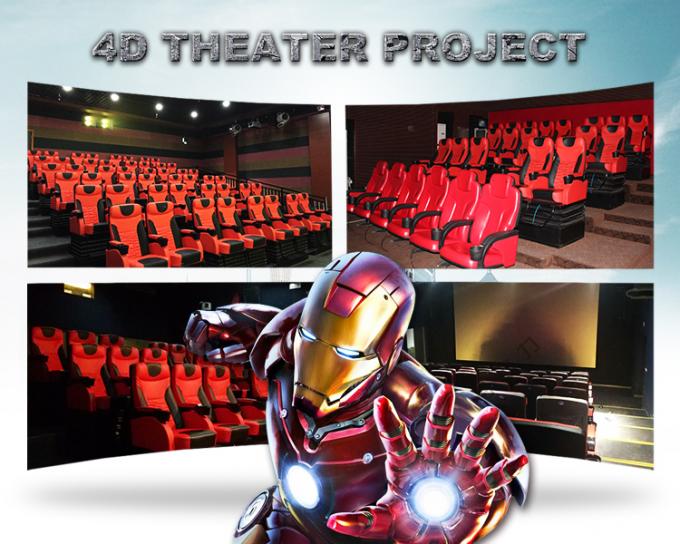 革新的なプロジェクト4Dのジェット コースターの映画館の絶叫マシーンの動きの座席 0