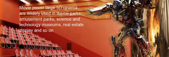 動きの座席が付いている娯楽テーマ パークのための4D映画館のジェット コースター 2