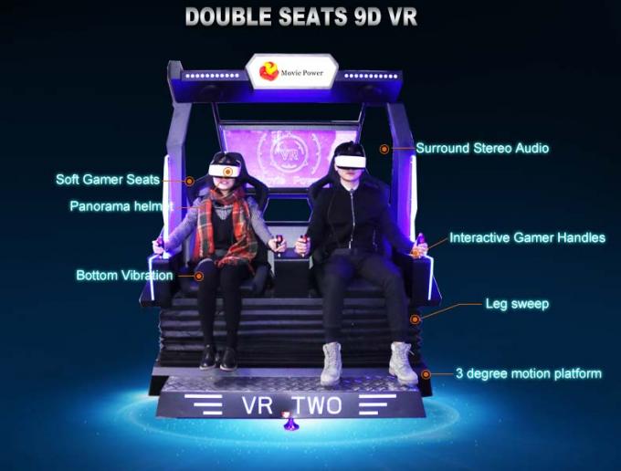 360の°の回転プラットホームが付いている動的相互卵9d VRの椅子 0