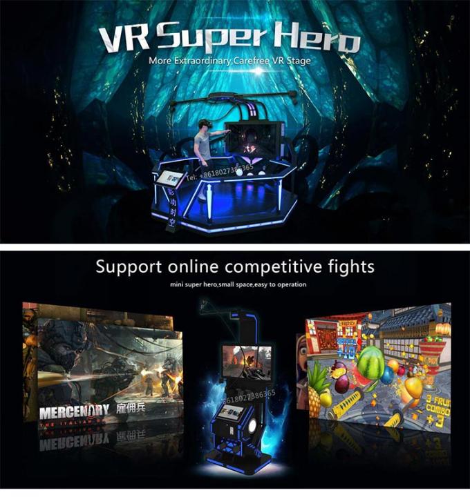 HTC Vive 9D VR永続的なスペース ゲームのプラットホーム/相互VRの射撃のゲーム・マシン 0