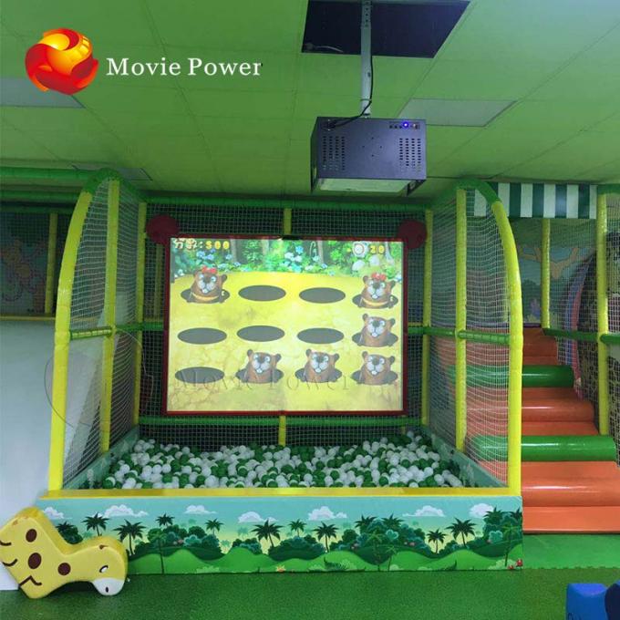 3D相互子供の大きい床の壁の投射のゲームの屋内運動場公園 0