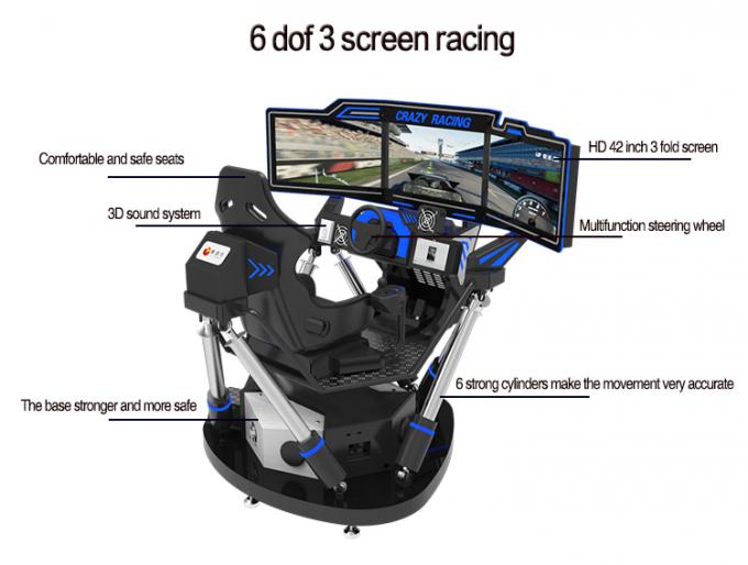 360程度動的9D VRのシミュレーター3はアーケード・ゲーム機械を選別する 0