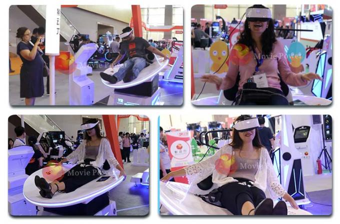 遊園地のためのスリル満点のゲームの経験のバーチャル リアリティのゲーム・マシンの動きの椅子VRのシミュレーターのジェット コースター 4