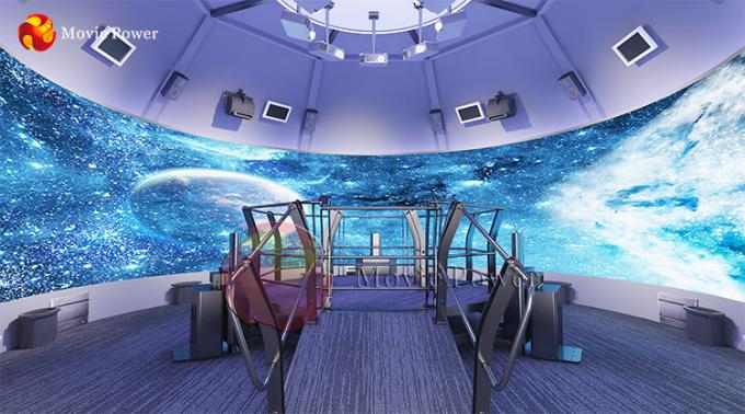 部屋のサイズ360程度スクリーンの回転プラットホーム軌道映画館4D 5Dの劇場 0