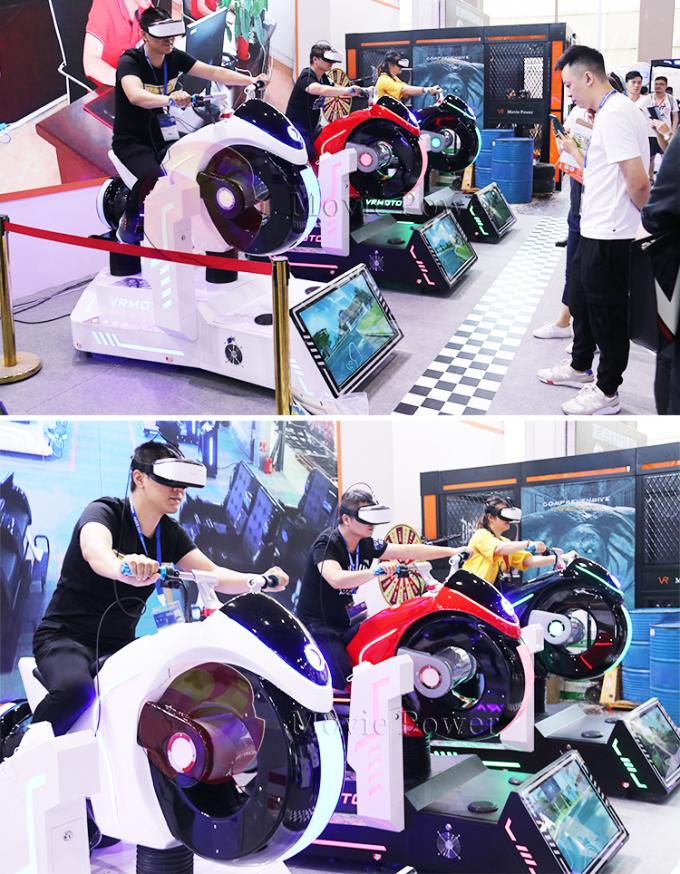 ゲーム・マシンを競争させる印象的な狂気の運転のシミュレーター屋内9d VR 1