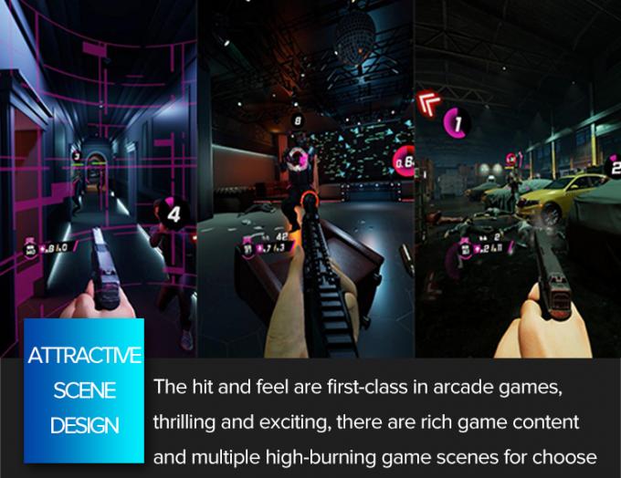 VRのビデオ ゲーム機械9Dバーチャル リアリティのシミュレーターの動的プラットホームの射撃のゲーム 2