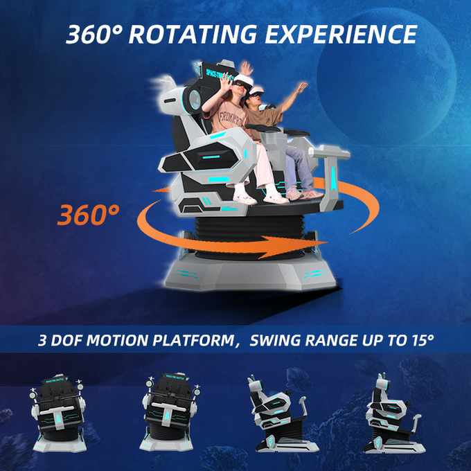 360VRチェア 9dVR映画VRシミュレーター マシン 仮想現実 ローラーコースター 室内ゲーム 遊戯車 2