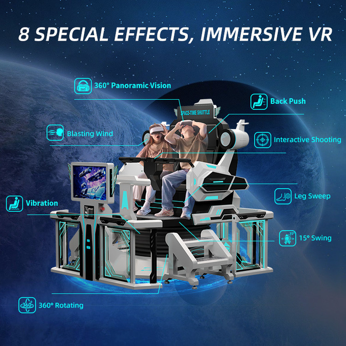 360VRチェア 9dVR映画VRシミュレーター マシン 仮想現実 ローラーコースター 室内ゲーム 遊戯車 4