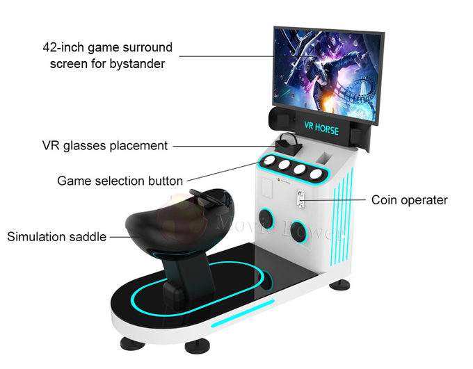 ホースライディング 4d 8d 9d バーチャルリアリティシミュレーター VR アーケードゲームマシン 2