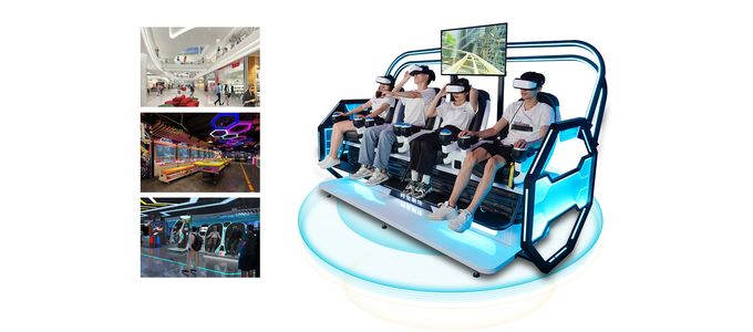 2.5kw 仮想現実のローラーコースターシミュレーター 4席 9D VR映画宇宙劇場 5