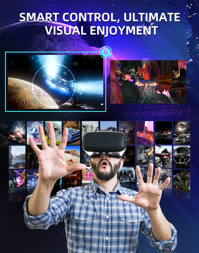 アミューズメントパーク製品 2席 コイン操作VRゲーム フライングシアター VR/AR/MRエンターテインメント 5