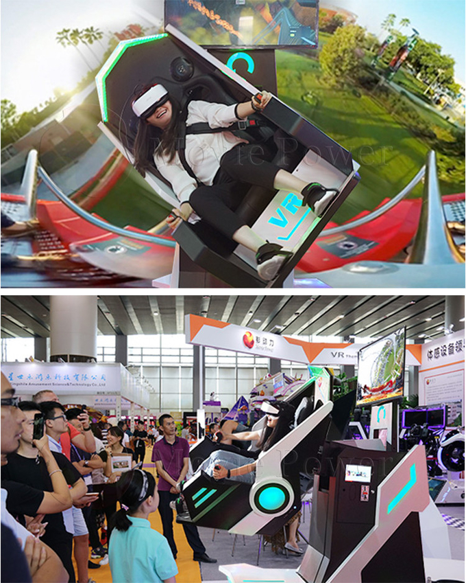 3D 9D VRの映画館のバーチャル リアリティのジェット コースター360の回転Vrの椅子の飛行シミュレータのゲーム・マシン 1
