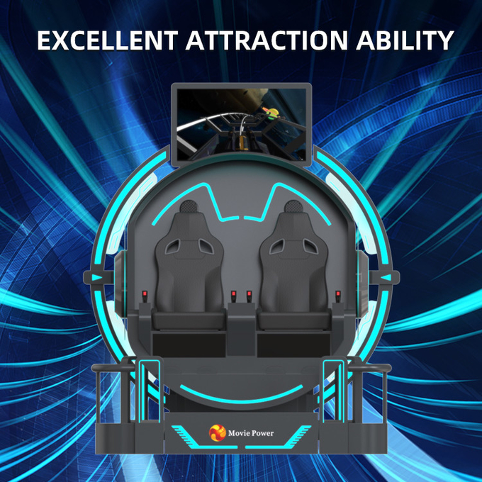 VR 360 2席 9d ローラーコースター VR マシン 360 回転 VR 映画 360 度 空飛ぶ椅子 シミュレーター 6