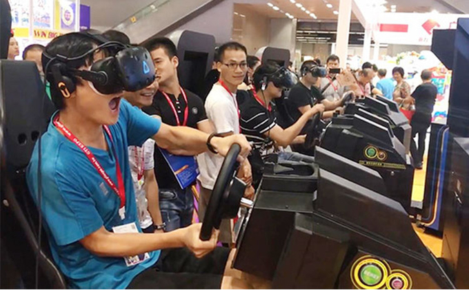 VRレース 屋内遊び場 レーシング 運転シミュレーター バーチャルリアリティ ゲーム 9D VR ゲーム機器 6