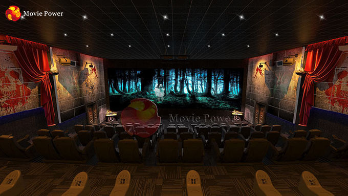 5D恐怖場面相互映画館の公共の運動場のプロジェクトの遊園地 0