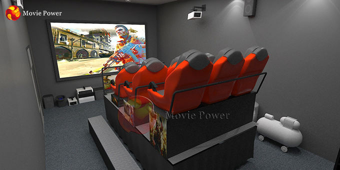 娯楽7D映画館の移動式トラック4D 5Dの恐竜の主題のショッピング モールXDの映画館 0