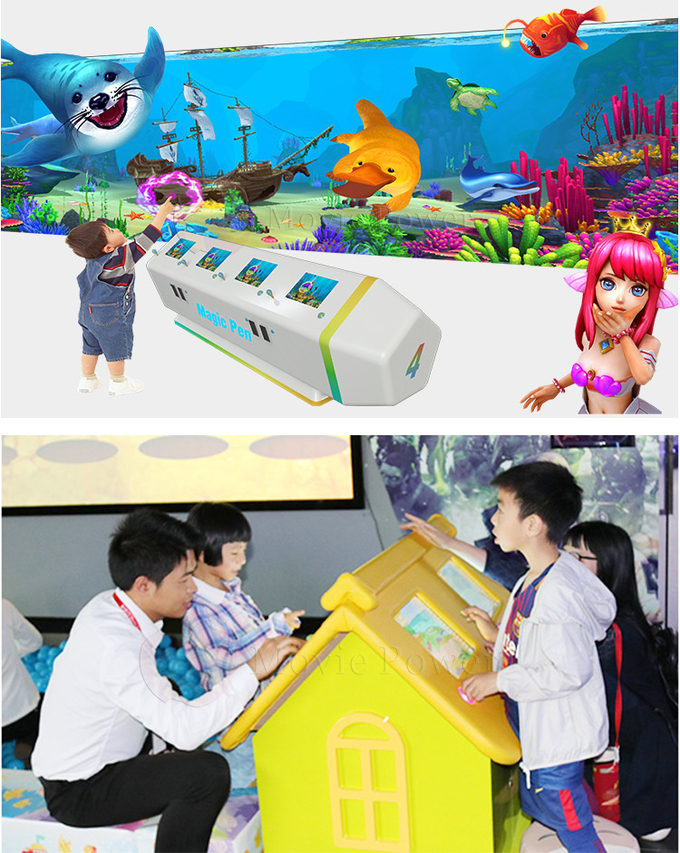 ARの氏ビジネス相互プロジェクター壁ゲームの子供の教育3Dのビデオ ゲーム装置 0