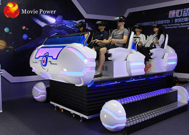 ショッピング モールのための6つの座席6 DOFプラットホームが付いている宇宙船の設計9D VR映画館