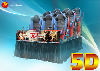 3D ガラス ボディ動き Seater を用いる動的雨火 5D の映画館