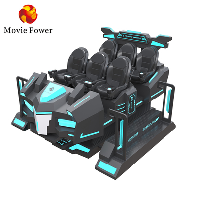 ガラス繊維9D VRの撃つ映画館6人VRの椅子のジェット コースターのアーケード・ゲームのシミュレーター