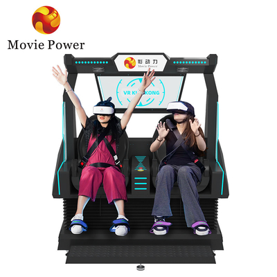 5.0KW 9d VR 映画 2席 ローラーコースター VRチェア アーケード 4d 8d 撮影付き仮想現実シミュレーター