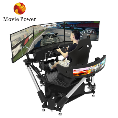 ポータブル3スクリーン運転シミュレータ6 DOFレーシングカー アークード ダイナミック・モーション・ドライブ・エquipment
