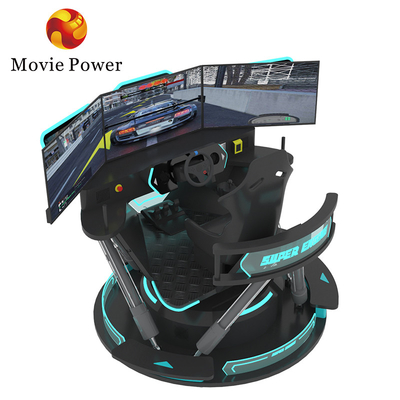 5.0KW F1 カーレースシミュレーター ドライブゲームマシン 6 ドフ モーションプラットフォーム 3スクリーン