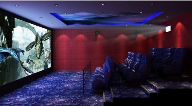 雪の泡雨 HD 4D 映画館のデジタル映画館装置 0