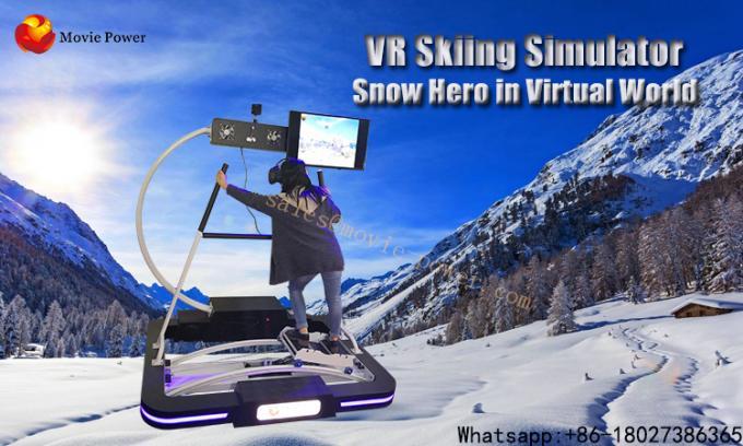 9D Vrのスキー シミュレーター/バーチャル リアリティの賭博装置を冒険して下さい 0