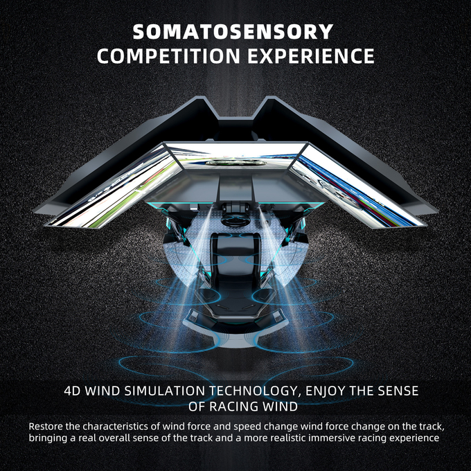 シミュレーター商業9D VRの極度の速度車のゲーム装置を競争させる卸売価格VR 6