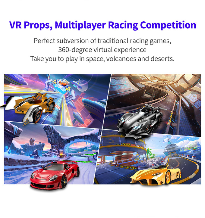 VR カーシミュレーター カーレースゲーム VR マシン 9d 仮想リアリティ 運転シミュレーター 機器 コイン操作 アーケードゲーム 3